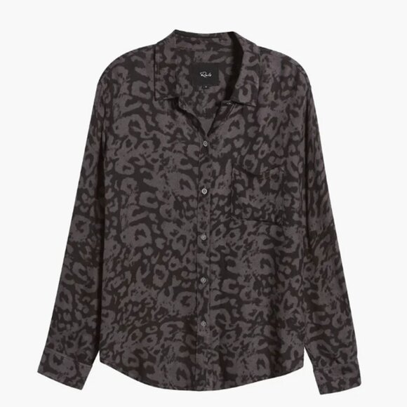 Rails Umber Leopard Shirt - XL - Picture 1 of 6